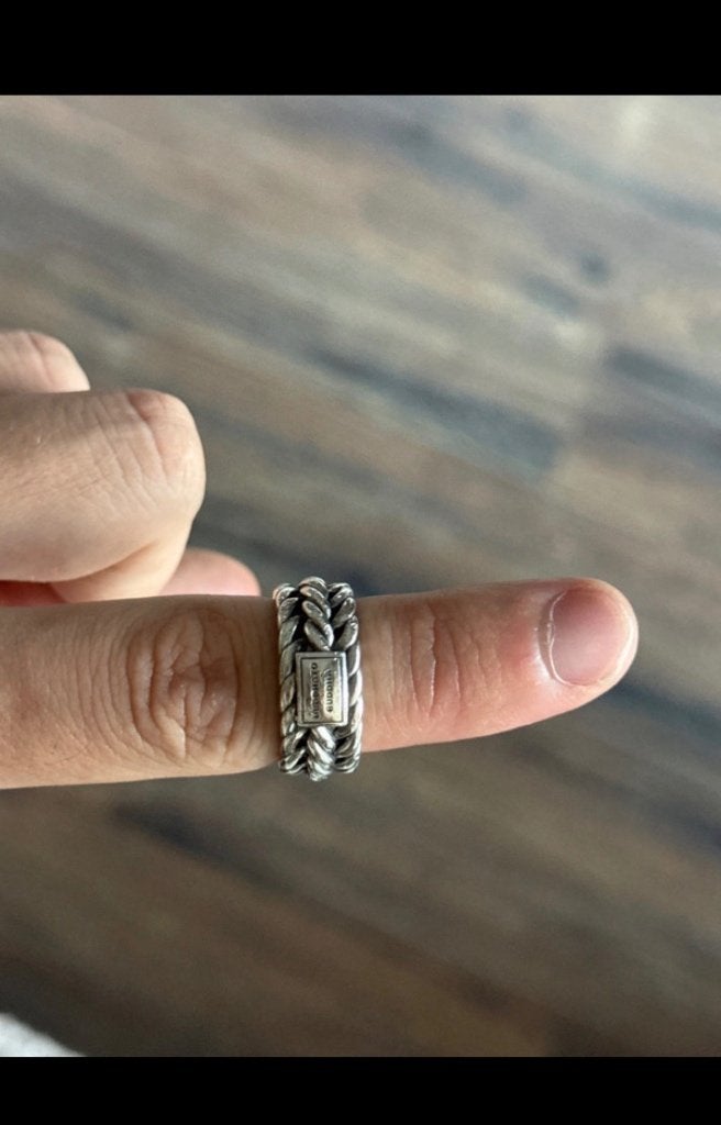 Mooi uitziende Buddha to Buddha ring, 18 tot 19, Gebruikt, Verzenden, Dame of Heer