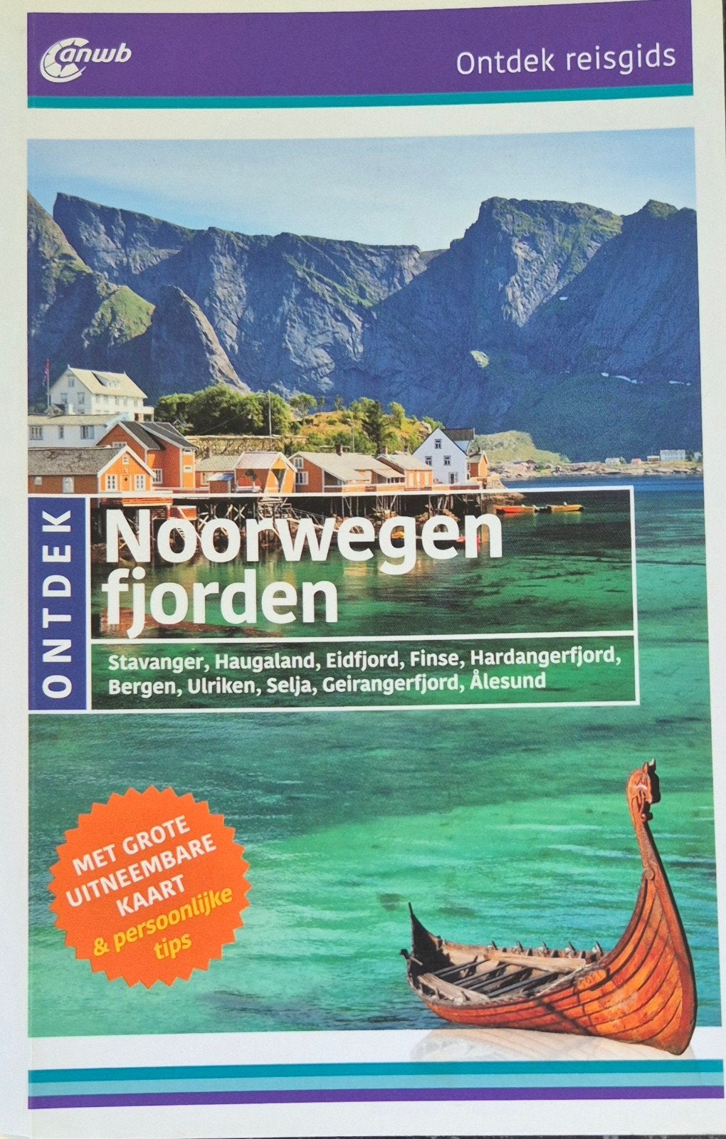 ANWB Ontdek Reisgids Noorwegen Fjorden. In prima staat, Onbekend, Europa, Ophalen of Verzenden, Zo goed als nieuw