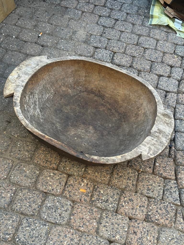 Antieke houten deegkom, Ophalen of Verzenden