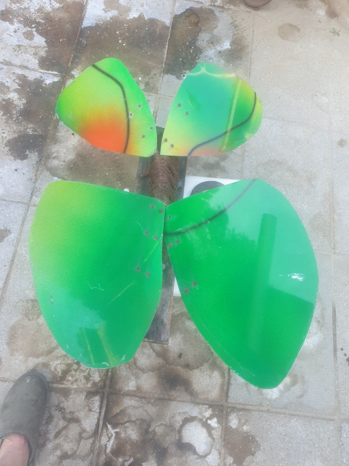 Grote kunst vlinder voor in de tuin - 80 cm, Tuin en Terras, Tuinbeelden, Ophalen