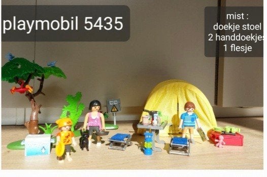 Playmobil 5435 Camping set met tent en figuren, Gebruikt, Complete set, Overige typen, Family fun