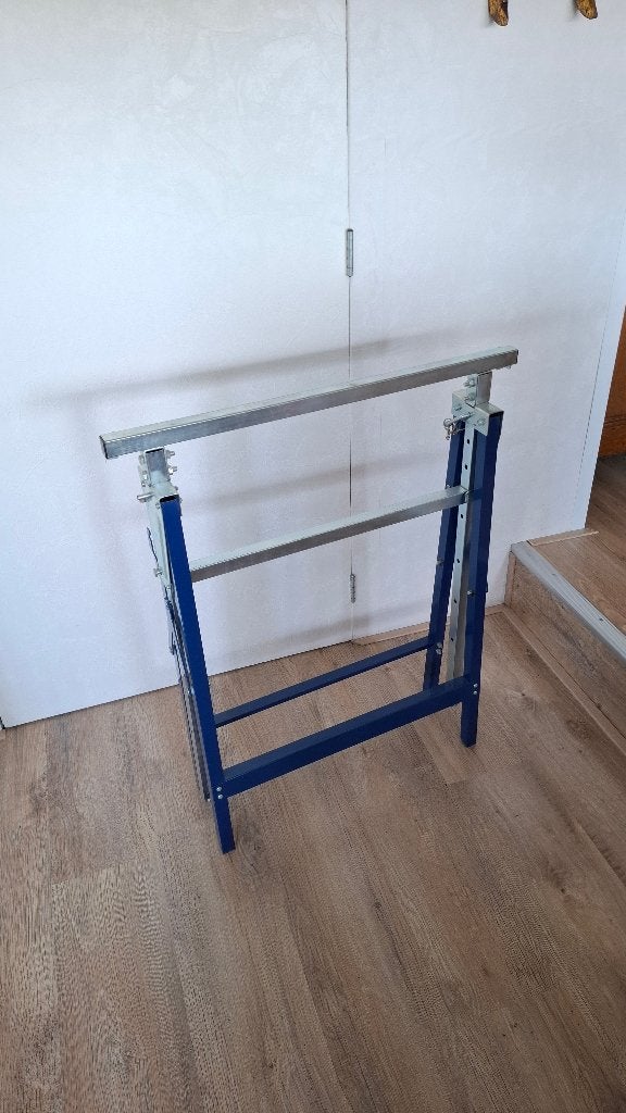Metalen schraag, Ophalen, Zo goed als nieuw, Minder dan 70 cm, Inklapbaar