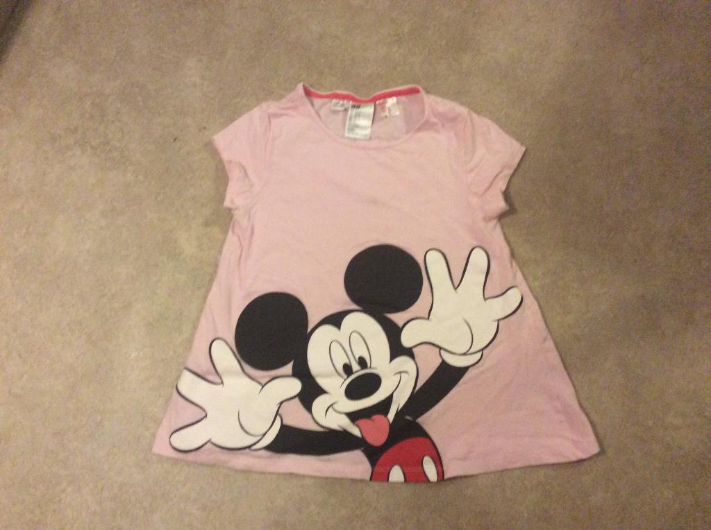 H&M shirt Mickey Mouse maat 146 / 152, Kinderen en Baby's, Kinderkleding | Maat 146, Gebruikt, Meisje, H&M, Ophalen of Verzenden