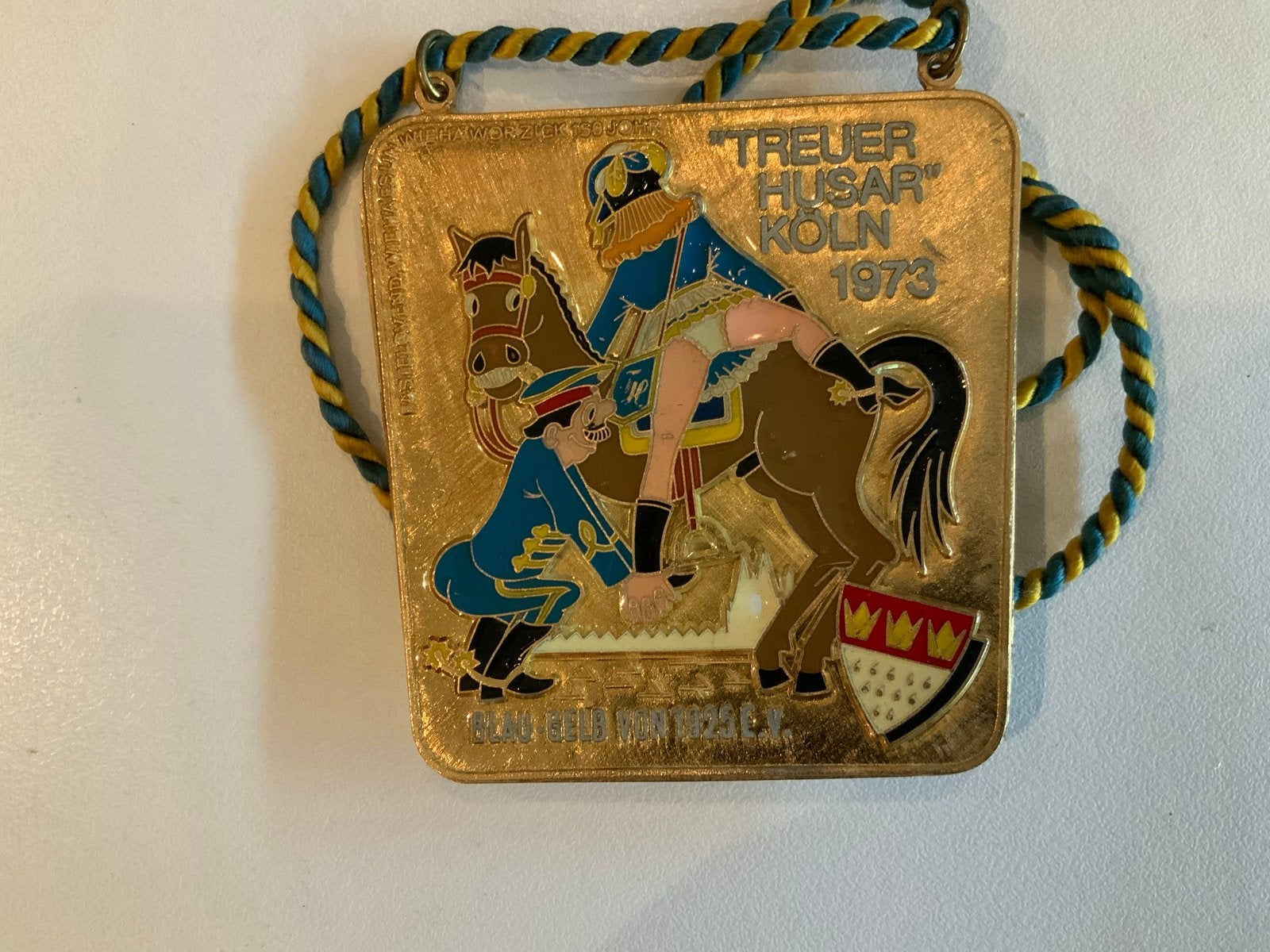 Treuer Husar Köln 1973 Medaille - Carnaval, Ophalen of Verzenden, Gebruikt