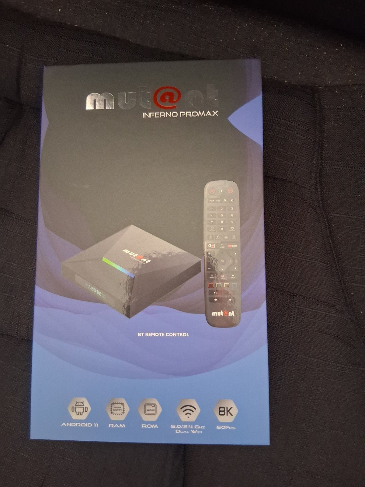 Mutant TV Box 8K- 60fps Dual WiFi, 50 Hz, Nieuw, Smart TV, Ophalen