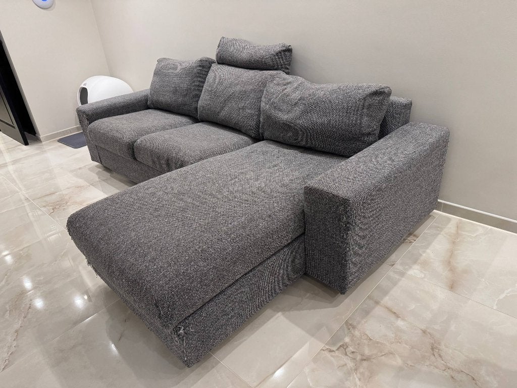 IKEA VIMLE hoekbank (3-zits met chaise longue), Huis en Inrichting, Ophalen, 250 tot 300 cm, Gebruikt, Driepersoons