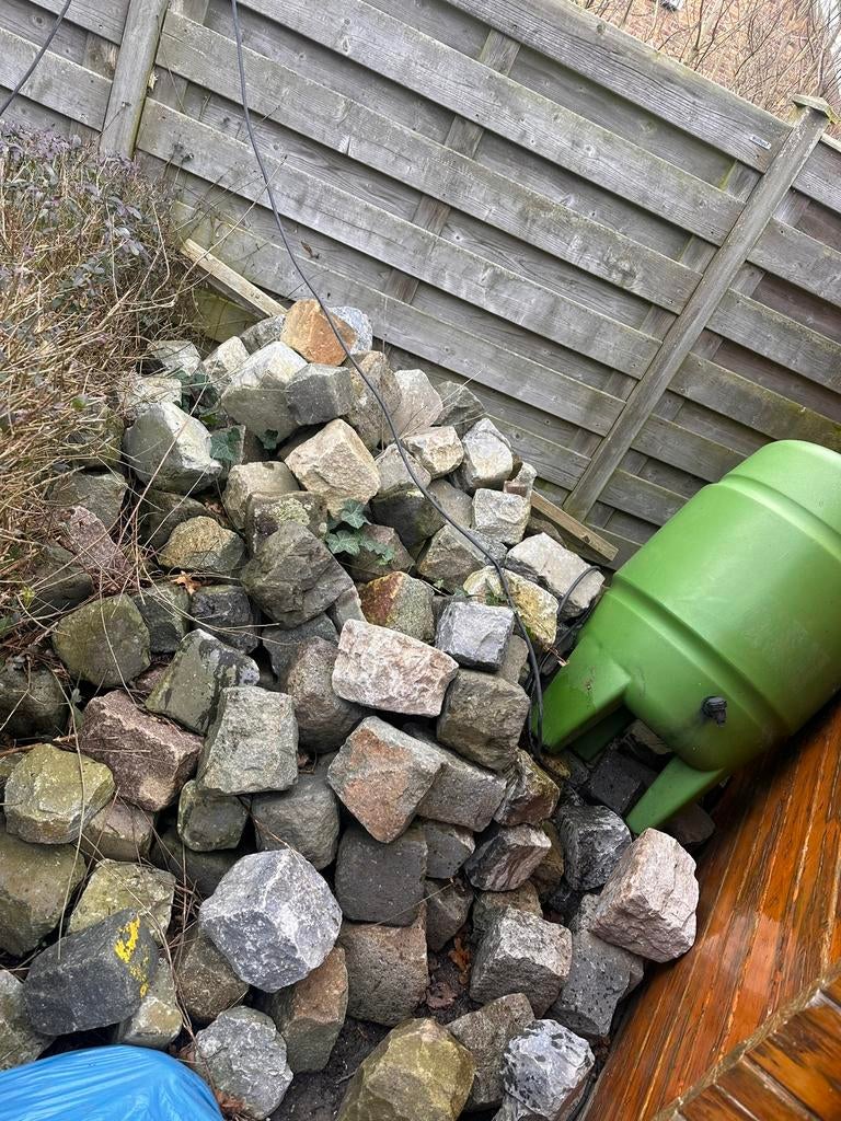 Kinderkopjes, Tuin en Terras, Grind, Keien en Split, Ophalen, Gebruikt, Antraciet, Kei