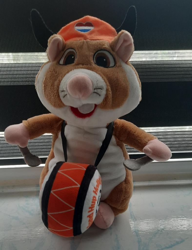 Albert Heijn voetbal hamster met trommel, leuk voor het WK, Albert Heijn, Hamster, Ophalen of Verzenden, Zo goed als nieuw