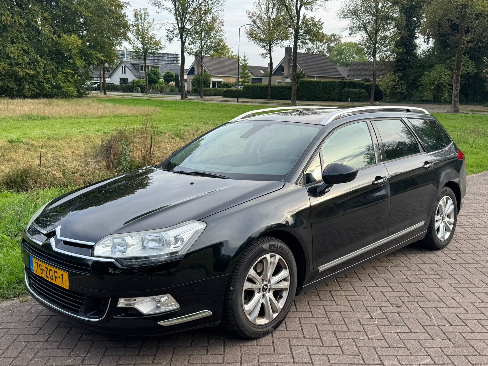 Citroën C5 1.6 Tourer 1.6 Business Navi, PDC, Automaat!!, Auto's, Euro 5, Zwart, Leder en Stof, Zwart