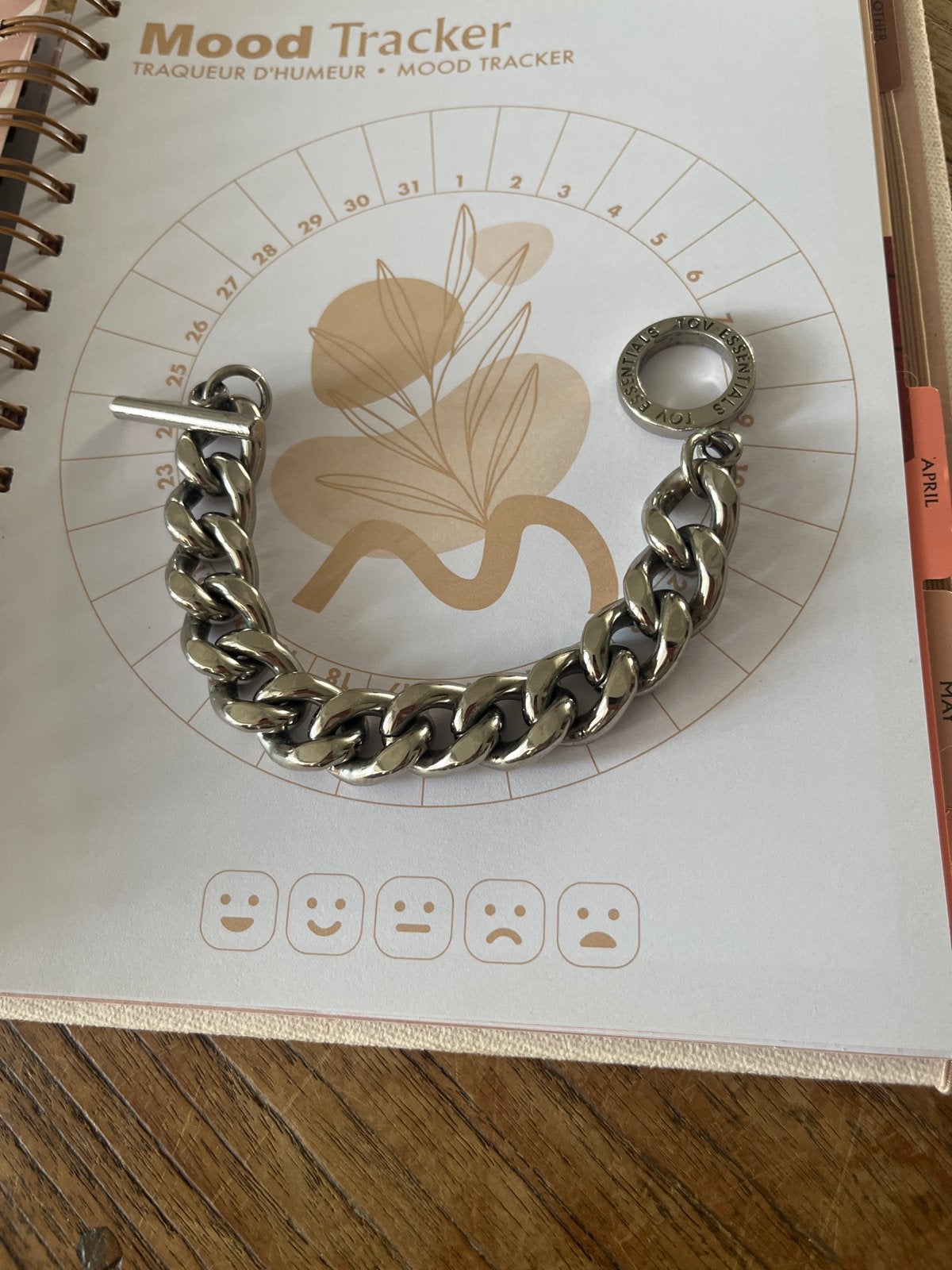 Stalen schakelarmband van TOV Essentials, Ophalen of Verzenden, Gebruikt, Zilver, Staal
