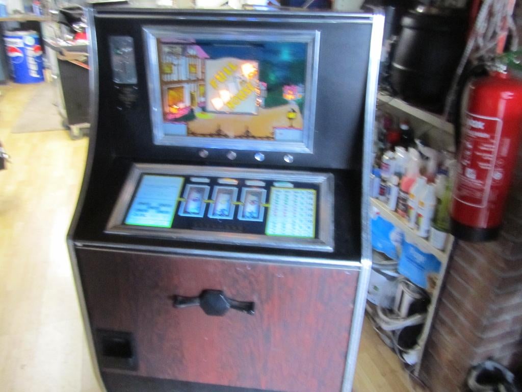 Gokkast full house jaren 70, Verzamelen, Automaten | Gokkasten en Fruitautomaten, Gulden, Ophalen, Gebruikt