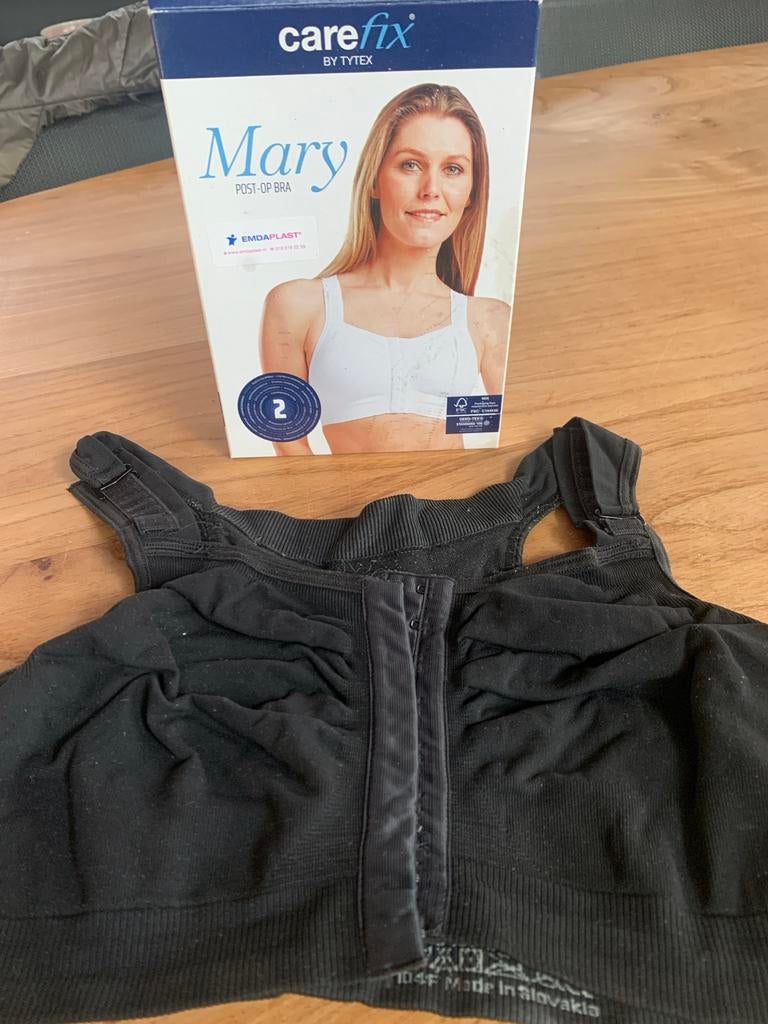 Carefix Mary Postoperatieve BH - Maat M, Ophalen of Verzenden, Zwart, BH