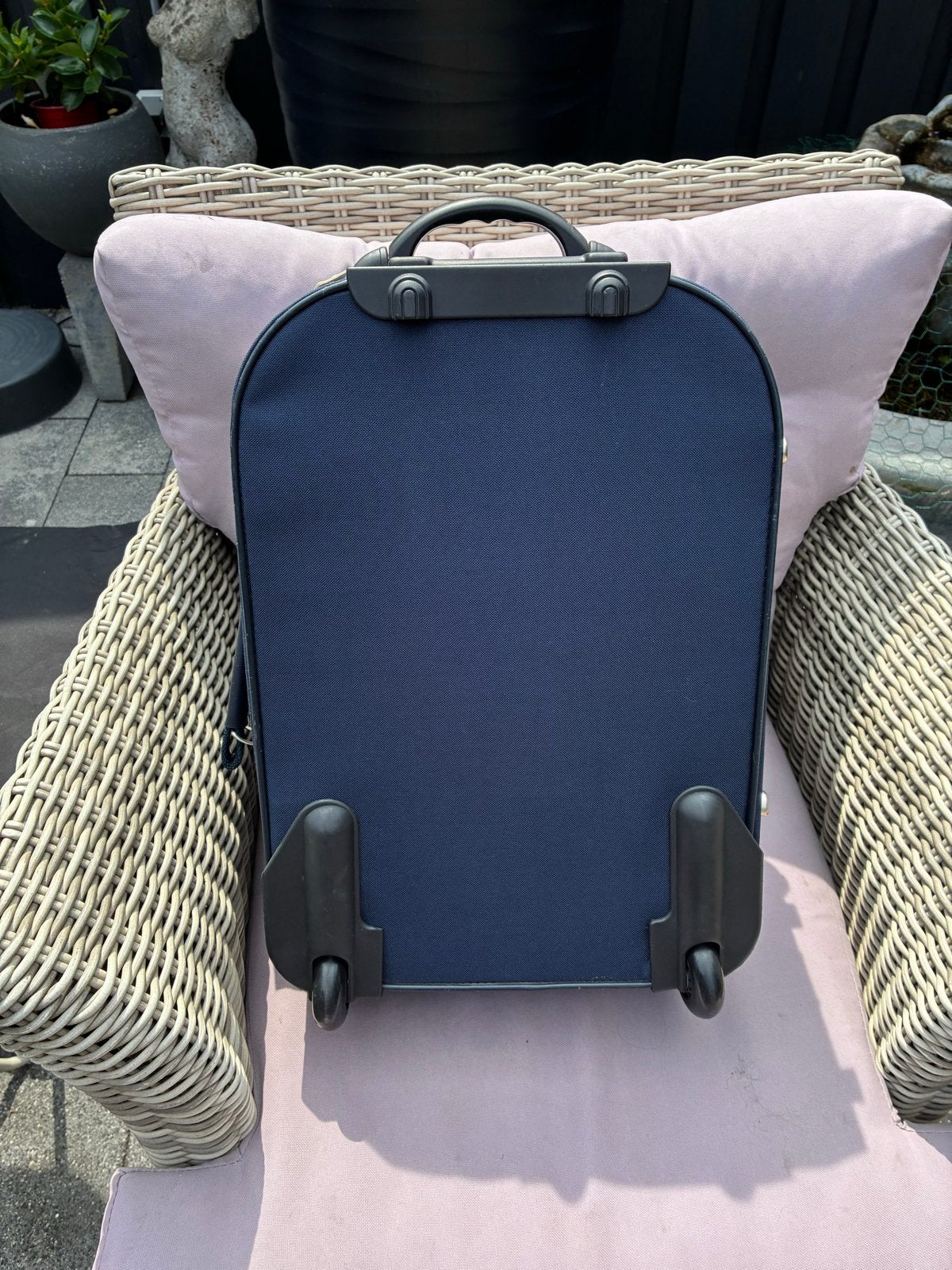 Donkerblauwe Enrico Benetti koffer met wieltjes, 40 tot 60 cm, 30 cm of meer, Blauw, Nieuw