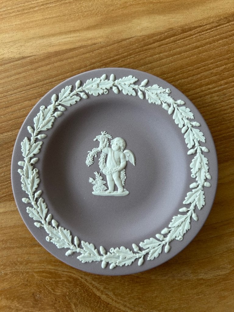 Wedgewood Jasperware rond schaaltje roze, Ophalen of Verzenden