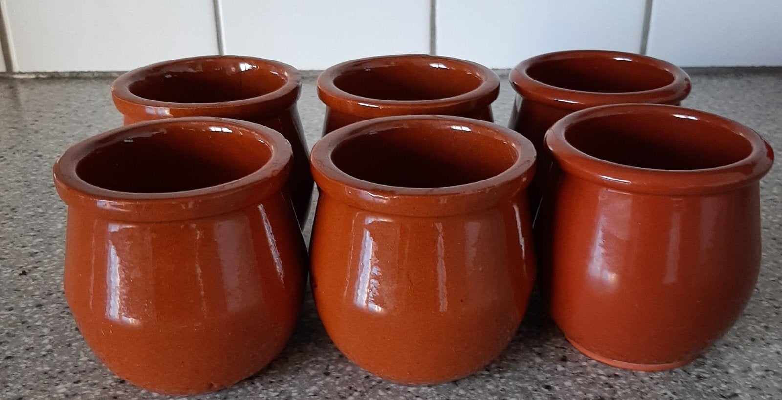 6 leuke bruine bakjes van aardewerk, Ophalen of Verzenden, Aardewerk, Overige stijlen, Overige typen