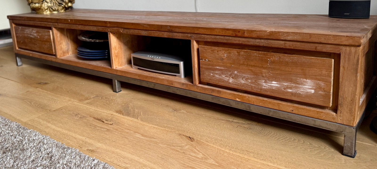 TV meubel, Ophalen, Zo goed als nieuw, 200 cm of meer, Minder dan 100 cm