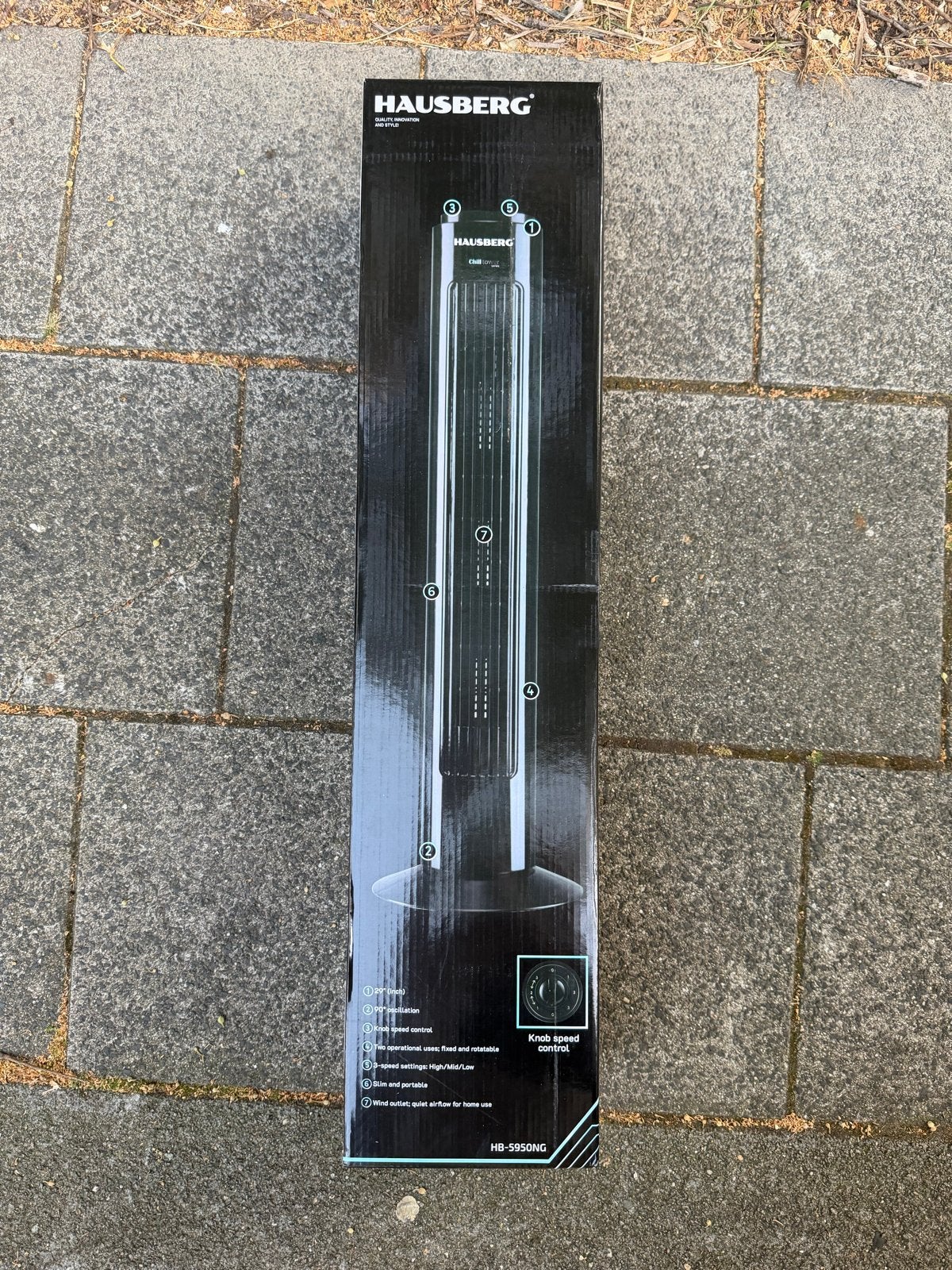 Hausberg Torenventilator, Ophalen of Verzenden, Ventilator met afstandsbediening, Nieuw, Torenventilator