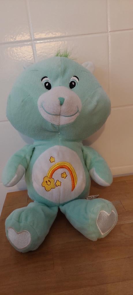 Mooie knuffel Care bear Troetelbeer 38 cm, Groen, Overige karakters, Beer, Ophalen of Verzenden