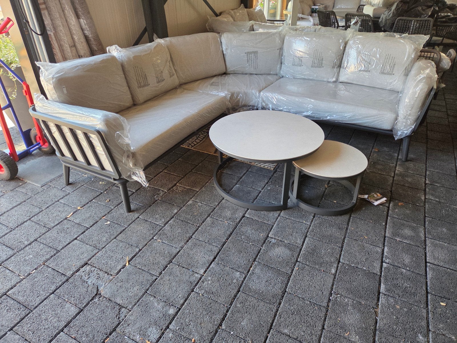 garden impressions loungeset waterafstotende coating kussens, Ophalen, Nieuw, Aluminium
