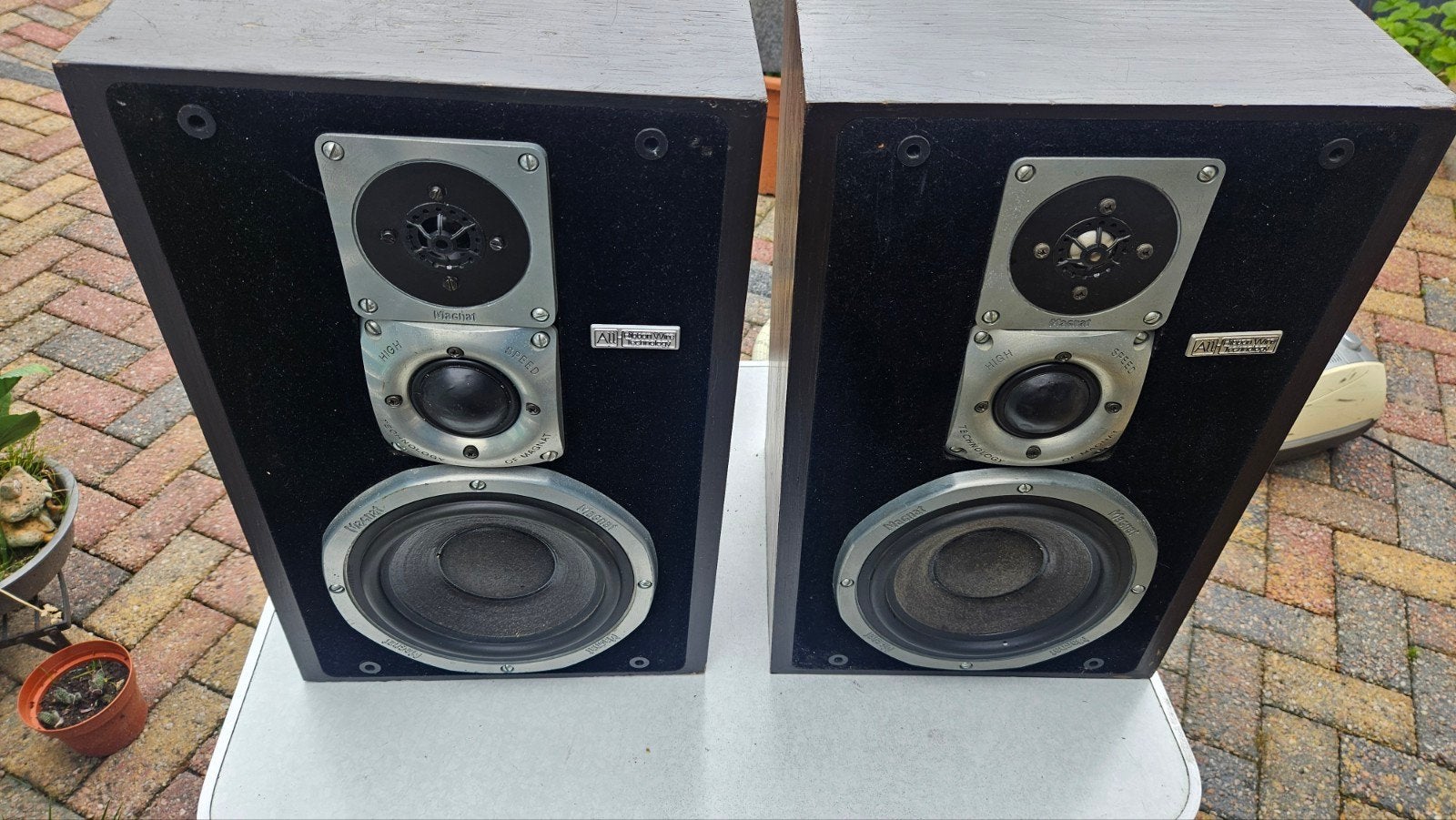 MAGNAT ALL RIBBON 7P LUIDSPREKERS ZIE BESCHRIJVING, Ophalen, Stereo speakers, Magnat, Refurbished