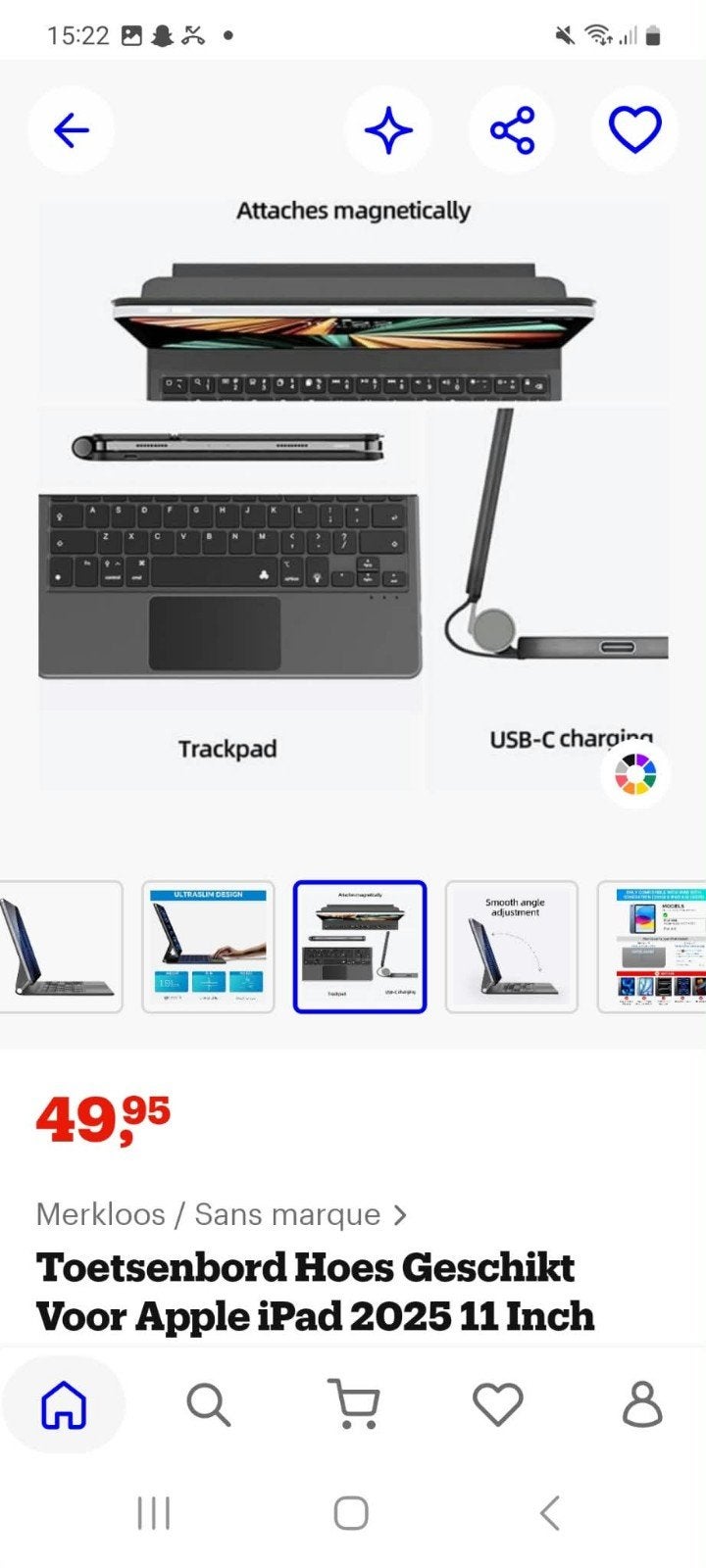 i pad hoes met toetsenbord, Computers en Software, Ophalen, Nieuw