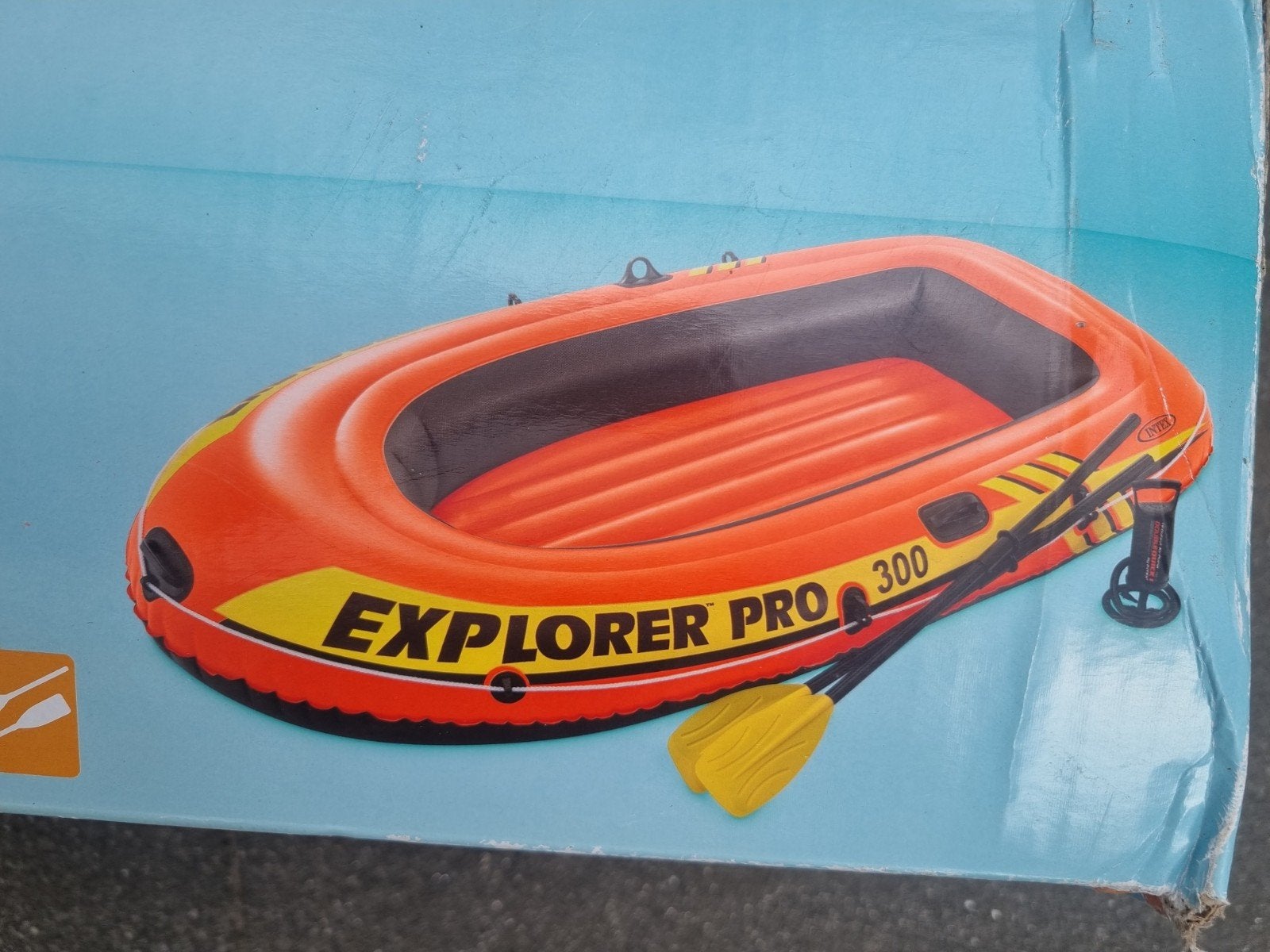 Intex Opblaasboot. Explorer Pro 300 Set, Ophalen, Zo goed als nieuw