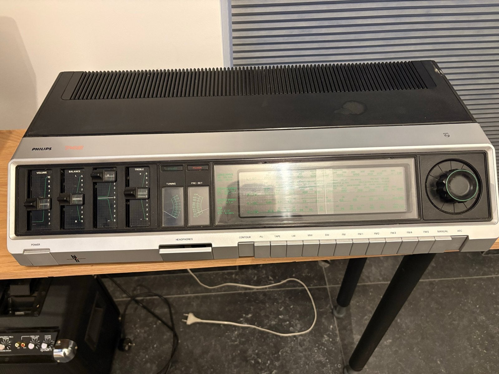 Philips 742 Vintage radio voorversterker, Audio, Tv en Foto, Ophalen, Gebruikt, Stereo, Minder dan 60 watt