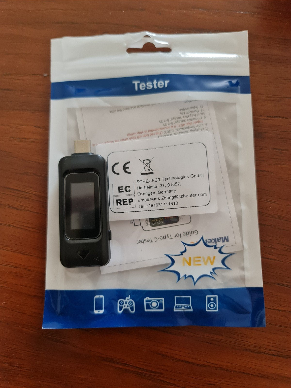 USB Tester Voltmeter, Ophalen of Verzenden, Gebruikt