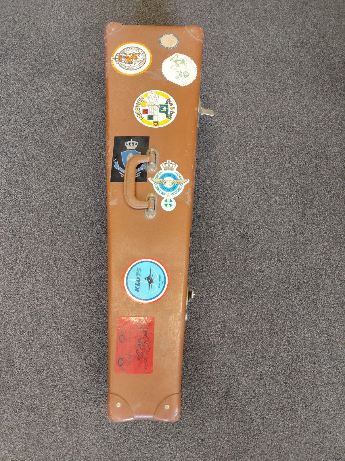 Oude ventieltrombone Schenkelaars met koffer, Ophalen, Gebruikt, Tenor, Met koffer