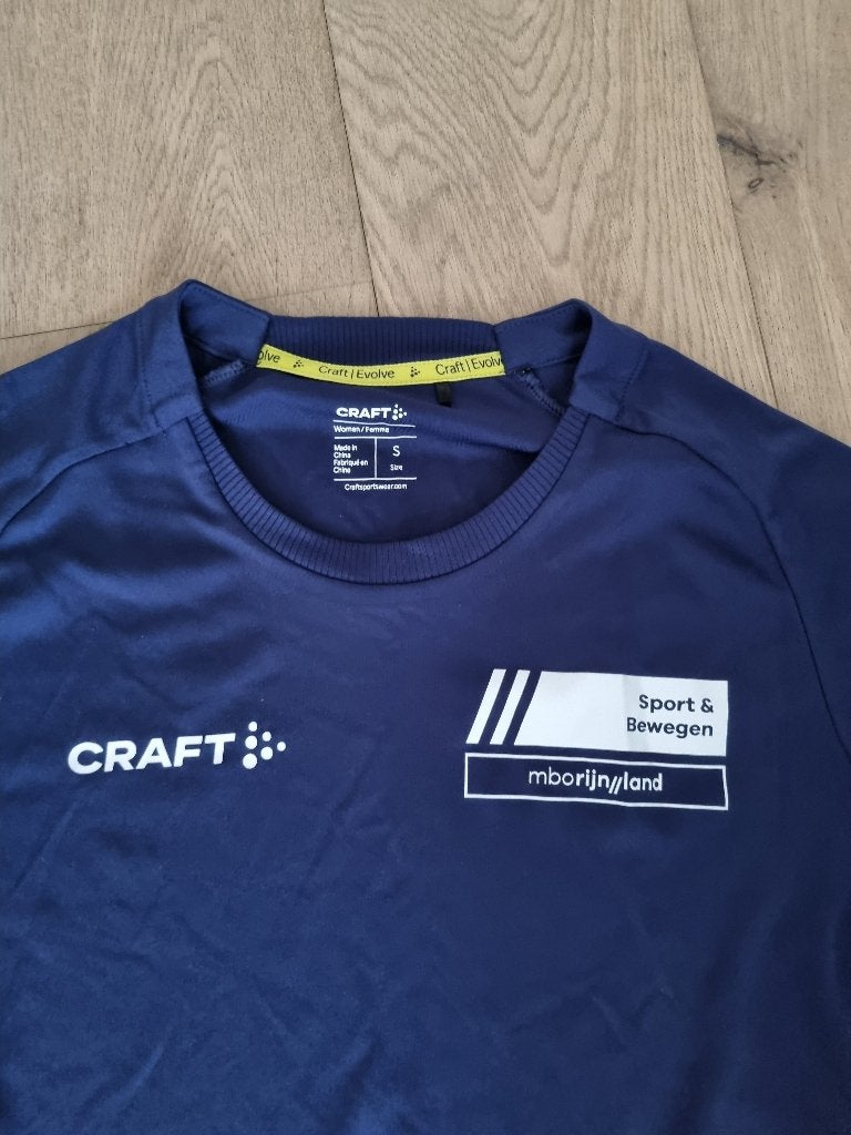 Tshirt 2x + 1x vest MBO RIJNLAND Bewegingsagoog, Blauw, Ophalen of Verzenden, Zo goed als nieuw, Korte mouw