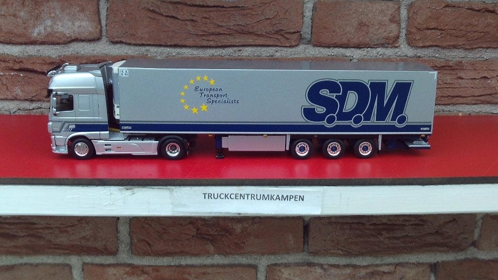 WSI  Daf  XF  met  koeloplegger  van  S.D.M.  Transport., Ophalen of Verzenden, Nieuw, Bus of Vrachtwagen, Wsi