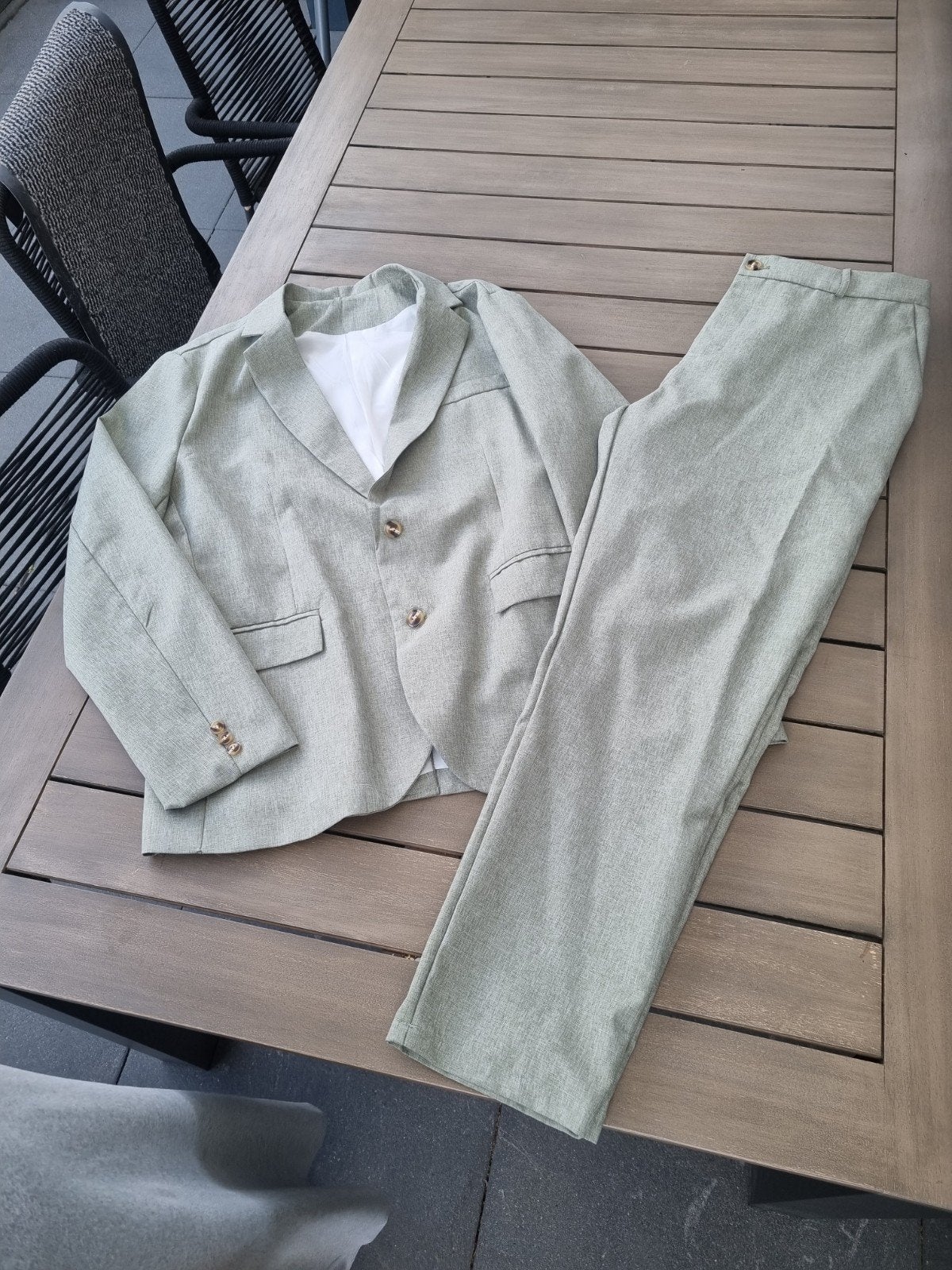 Manfinity XL Lichtgroen Pak - Zo goed als nieuw, Maat 56/58 (XL), Ophalen of Verzenden, Zo goed als nieuw, Manfinity
