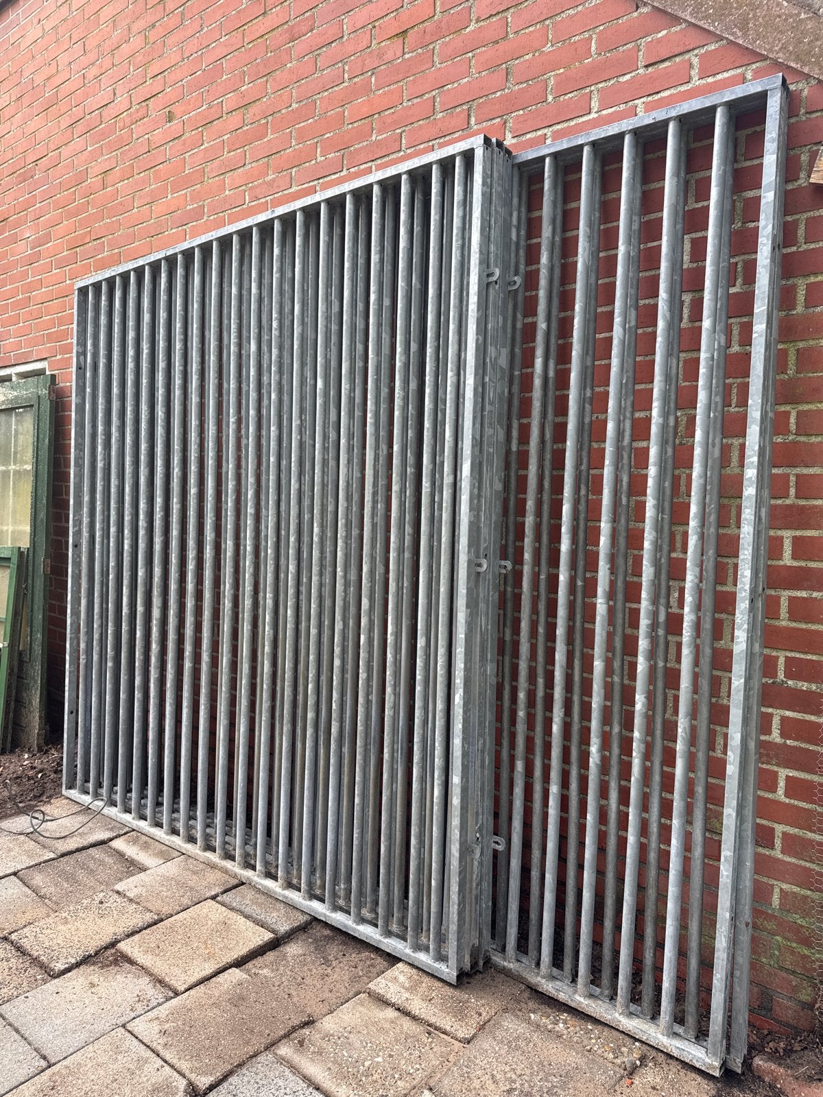 Hondenkennel panelen 1 met deur totaal 18m, Dieren en Toebehoren, Ophalen, Gebruikt, Hondenren
