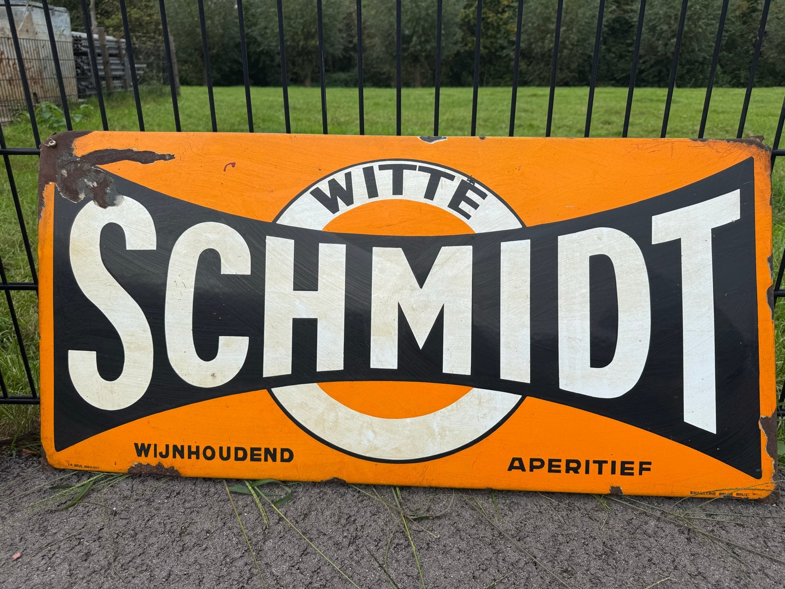 Set van 3 vintage emaille reclameborden of per stuk te koop, Ophalen of Verzenden