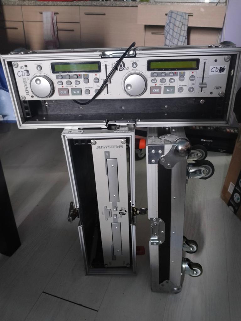 JBSYSTEMS CD 570 CD-speler in aluminium rack, Muziek en Instrumenten, Ophalen of Verzenden