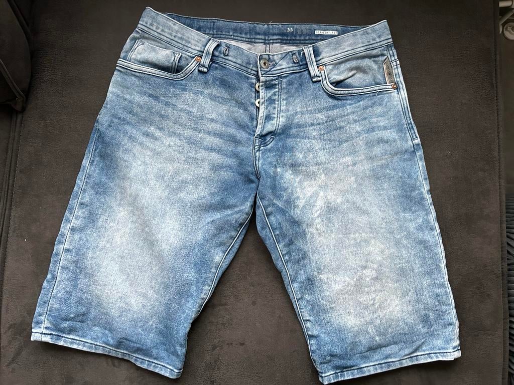 EDC spijkerbroek shorts maat W33, Ophalen of Verzenden, Zo goed als nieuw, Blauw, W33 - W34 (confectie 48/50)