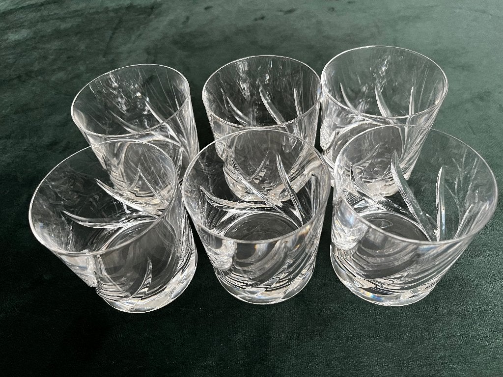 Set van 6 kristallen Wedgwood Toscane Whiskey glazen van AH., Glas of Glazen, Nieuw, Ophalen of Verzenden, Glas
