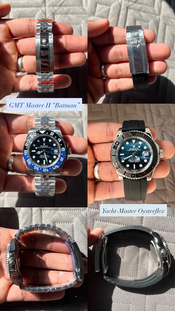 Rolex GMT-Master ll “Batman” & Yacht-Master Oysterflex, Sieraden, Tassen en Uiterlijk, Horloges | Heren, Ophalen of Verzenden