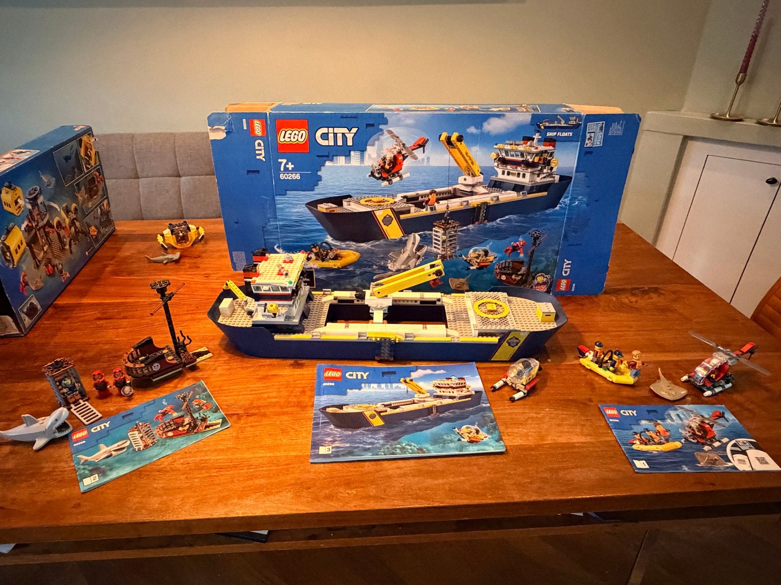 LEGO City Oceaan Onderzoeksschip 60266 - Compleet met doos, City, Lego, Ophalen of Verzenden, Zo goed als nieuw