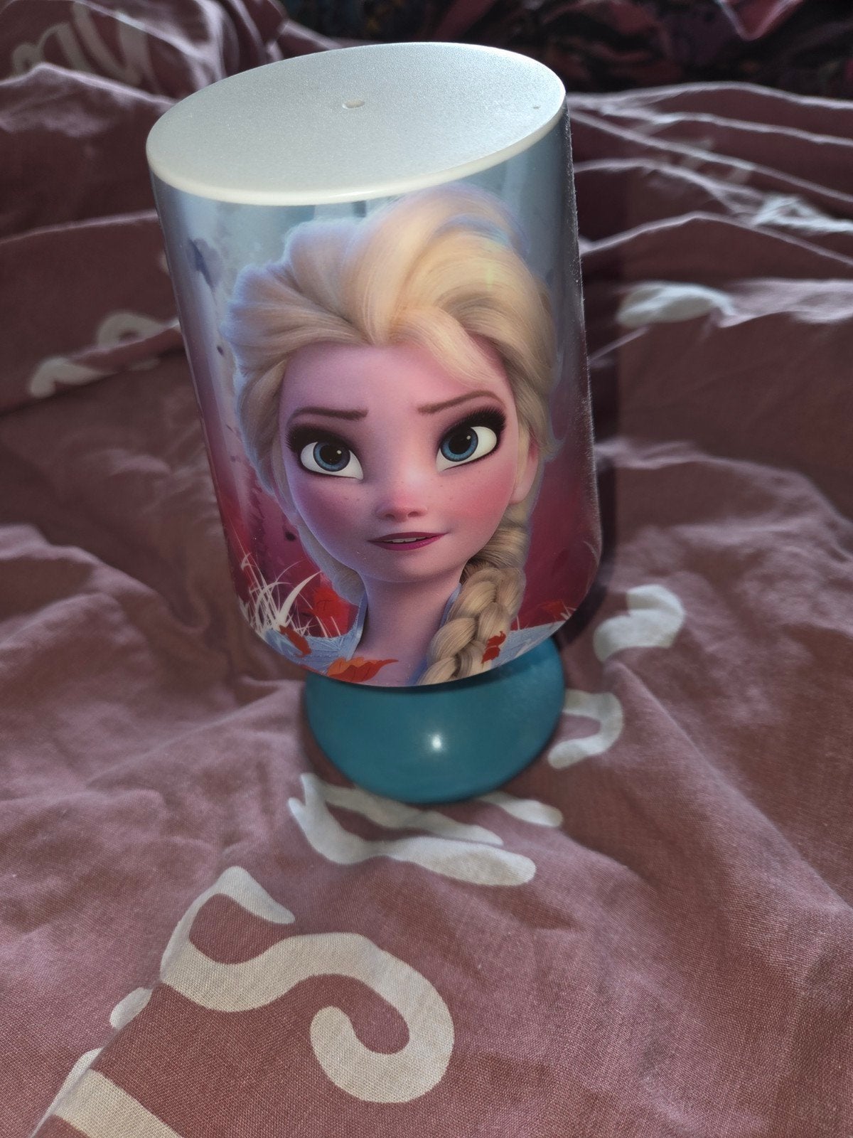 Frozen Elsa & Anna Nachtlampje - Batterijgevoed, Ophalen of Verzenden, Gebruikt, Lamp
