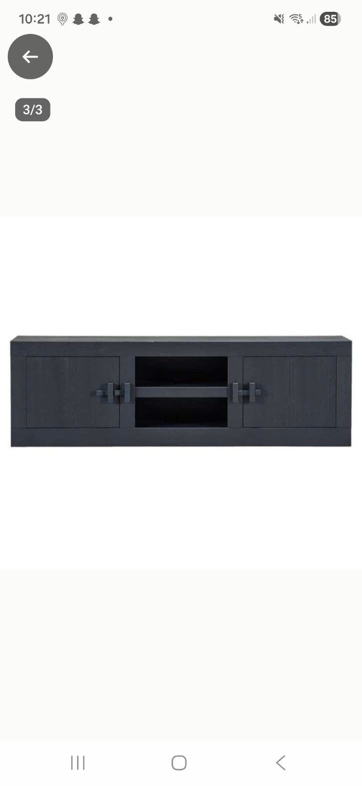 Tv kast Wood Benson Leenbakker - 56x180x46 cm, Ophalen of Verzenden