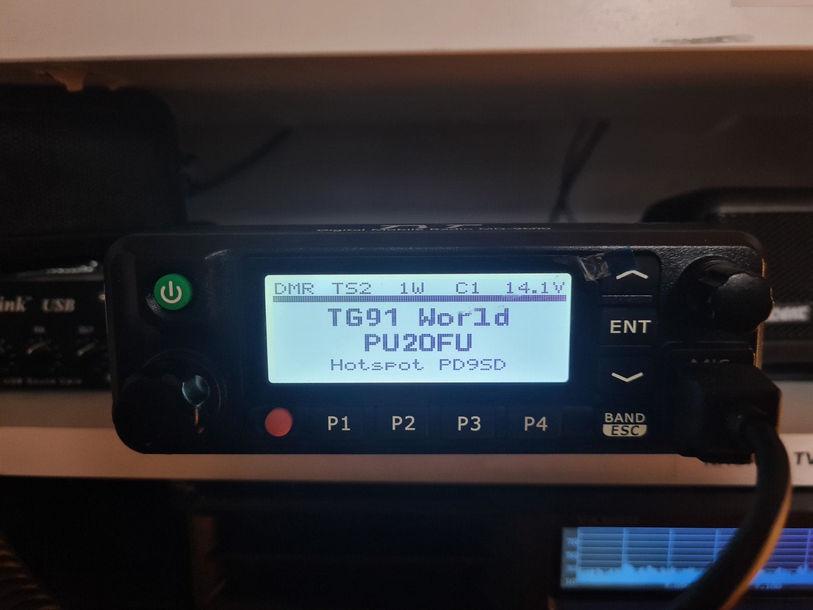 TYT MD-9600 DMR Mobiele Transceiver (VHF/UHF) met GPS, Ophalen, Zo goed als nieuw