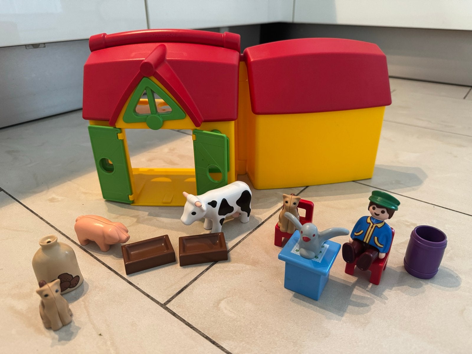 Playmobil Meeneemboerderij - in goede staat, Kinderen en Baby's, Gebruikt, Gebouw, Complete set, Ophalen of Verzenden