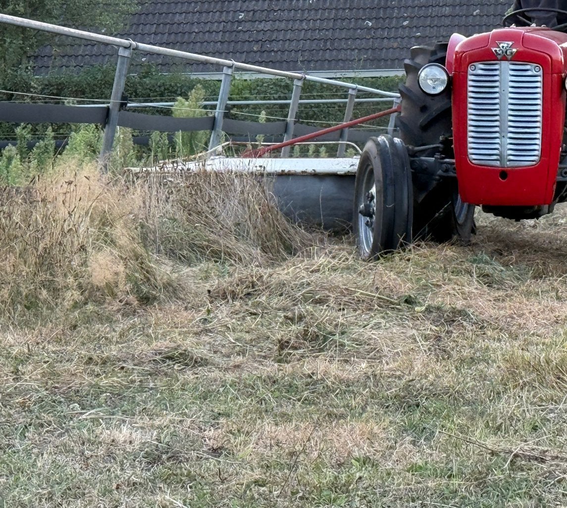 Pz 165 cirkelmaaier, Ophalen, Weidebouw
