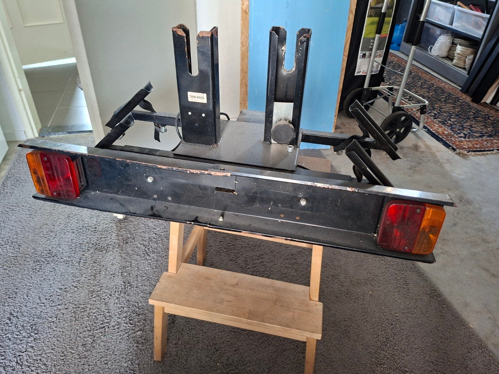 Twin-Rack fietsendrager voor 2 fietsen – trekhaak, Ophalen, 2 fietsen, Gebruikt, Trekhaakdrager