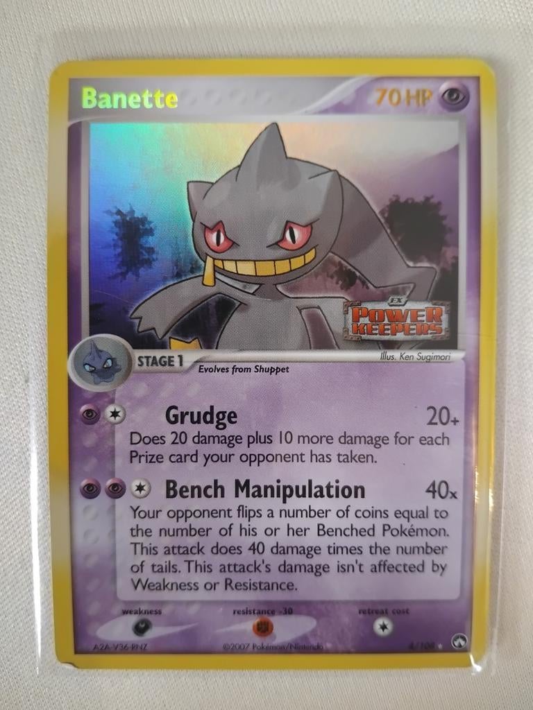 Banette 4/108 Holo Power Keepers stamped Pokémon Kaart, Ophalen of Verzenden, Zo goed als nieuw, Losse kaart, Foil