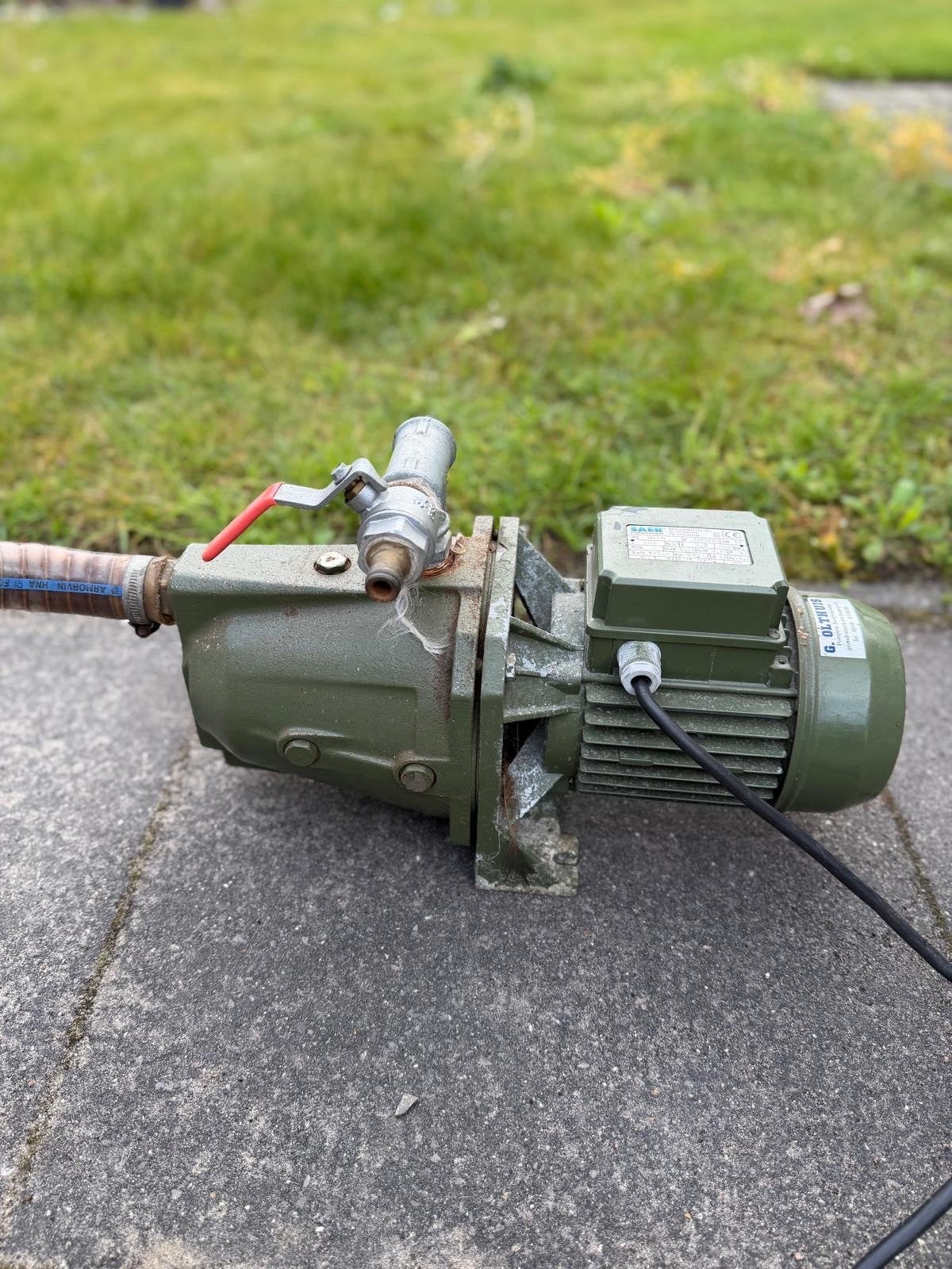 SAER J/70 Hydrofoorpomp - Gebruikt, Tuin en Terras, Waterpompen, Ophalen, Gebruikt, Elektrisch, Hydrofoorpomp