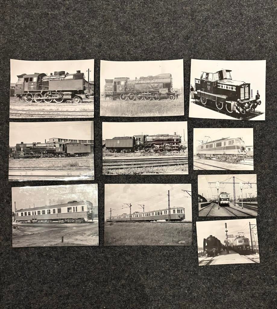 10 grote foto’s Poolse spoorwegen (PKP), Ophalen of Verzenden, Gebruikt, Trein