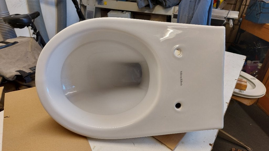hangende toiletpot, Doe-het-zelf en Verbouw, Ophalen, Gebruikt, Steen, Toilet