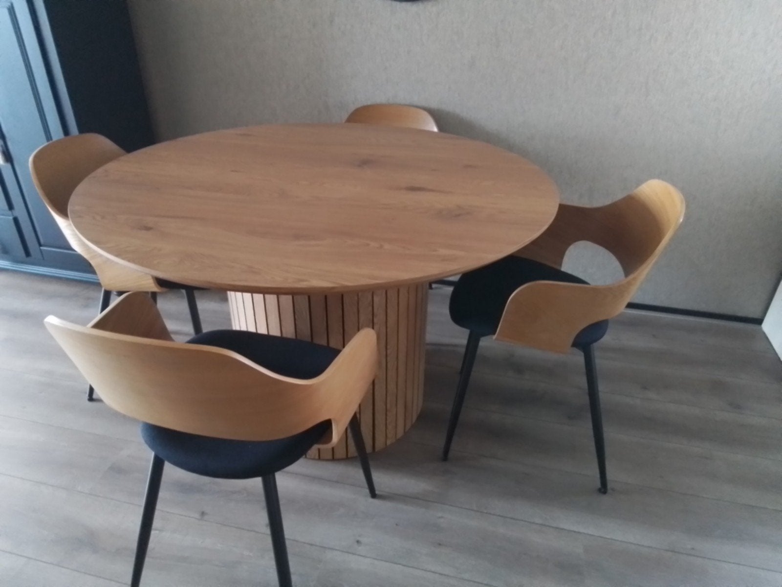 Ronde tafel diameter 1.20 hoog 75 cm, Ophalen, Japandi, 50 tot 100 cm, 100 tot 150 cm